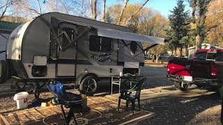 Jayco Hummingbird 17rb trip to Ruidoso NM and Riverside RV review.