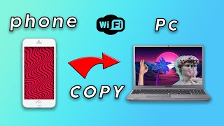 Copy file from PHONE to PC | Wireless | Easy method