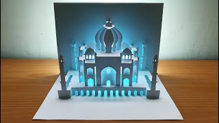 3D Tajmahal Card｜Pop Up Card｜Kirigami｜Paper Art｜Origami｜泰姬瑪哈陵彈出卡片 #364