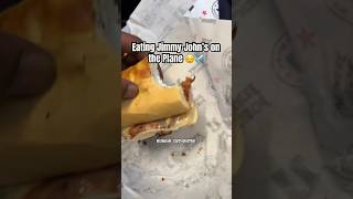 Jimmy John’s on A Plane | #viral #food #asmr #food #shorts #new #trending #plane #travel