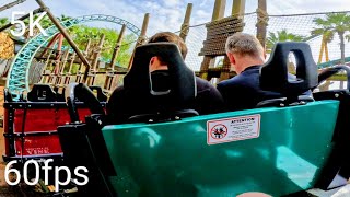 Cobra's Curse On Ride POV 5K 60fps Busch Gardens Tampa March 2024