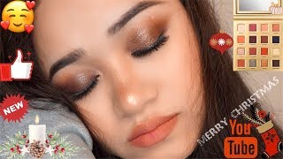 Christmas Makeup Idea using Too Faced Pumpkin Spice Palette || @chinhillrose