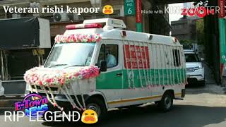 VETERAN RISHI KAPOOR FUNERAL 😭 we will miss you legend .we have lost the gem 😭 RIP LEGEND💔