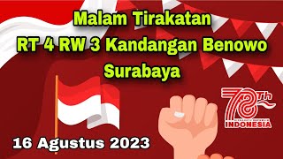 Malam Tirakatan RT 4 RW 3 Kandangan Benowo Surabaya