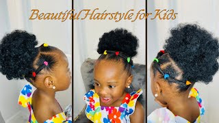 New toddler hairstyle you should try next! Simple and Beautiful 😍