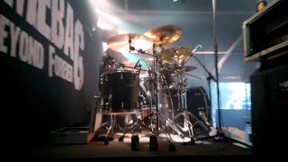 Pearl Artist Rainer Tuomikanto DBF drum cam - Cowboys From Hell @ South Park 2014, Tampere Finland