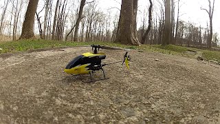 Blade 70s Flying outdoors in the woods