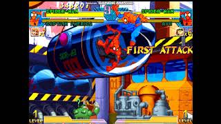 Marvel VS Capcom Clash of Super Heroes - Spider-Man and Captain America playthrough pt 2/2