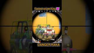 FASTEST😈  DOUBLE SNIPER KING 👑 PUBG BGMI | DANGER RAKA🔥#shorts #short #viral #sniper #trending #pubg