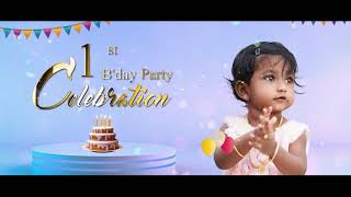 Athidhi Birthday 1st Birthday Invitation video