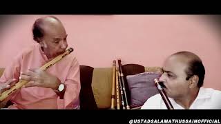 Raag Bhairavi Flute Jugalbandi with Student @bansurinawazabdulqadir802 || Ustad Salamat Hussain