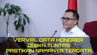 VERVAL DATA HONORER DI BKN TUNTAS | PASTIKAN  NAMANYA TERDATA