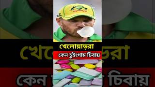 খেলোয়াড়রা কেন চুইংগাম চিবায় 🤔😱 || #shorts #viral #short #chewing gum