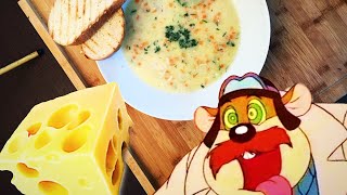 Нежный сырный суп с рисом, готовится быстро, получается сытно и вкусно! Рецепт сырного супа с рисом.