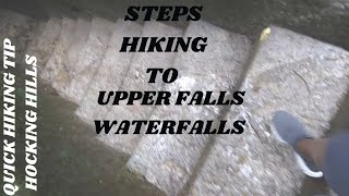 QUICK TIPS | SEE HIKING STEPS + TUNNEL TO LOWER FALLS WATERFALLS OLD MAN CAVE HOCKING HILLS