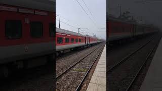 Lucknow AC Express Skip 110kmp with Wap7 Shrill Honk #shorts #wap7