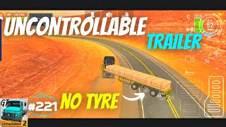 Trailer is Not In Control Without A Tyre | Grand Truck Simulator 2 | Gameplay #221