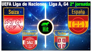 TIP: Suiza–España✅ | UEFA Liga de Naciones | Dinamarca–Serbia