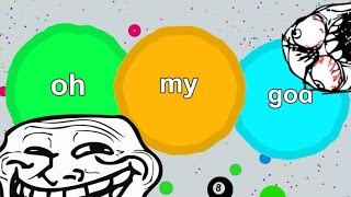 Agario AFK TROLLING IN PARTY AND FFA // Agar.io Troll OH MY GOD!