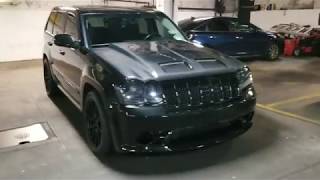 Turbo Jeep SRT8 Goes To Oneighty NYC - Black Ops Carbon Fiber Paramadic Hood Install