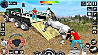 Wild Animals Transport Truck | Cow  Transportation | Eid animal transport truck simulator game