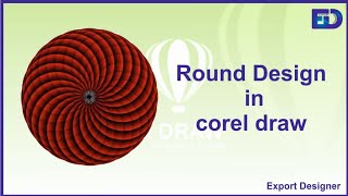 Round Design in Corel draw. / Round Design kaise banaye Corel draw me l Design tutorial.