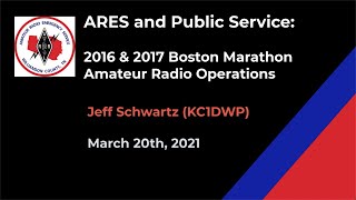 ARES and Public Service: Boston Marathon