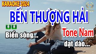 Bến Thượng Hải Karaoke Tone Nam Nhạc Sống | Sinh Nguyễn Karaoke