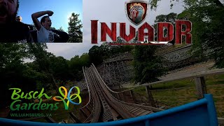 Invadr 4k POV W/Reaction 2024 Busch Gardens Williamsburg