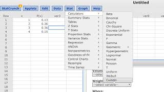 exp-value-statcrunch