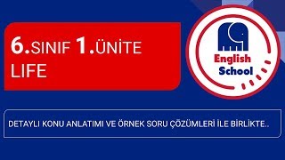 6.SINIF İNGİLİZCE 1.ÜNİTE LIFE DETAYLI KONU ANLATIMI