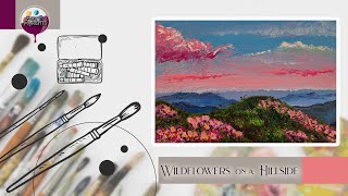 Paint It Parents #3 - Hilltop - How to Paint with Acrylic - Painting Tutorial- Daily Challenge