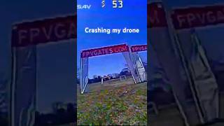 1st broken arm #fpv #drone #crash