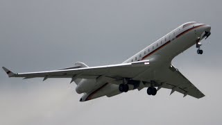 4Kᵁᴴᴰ Bombardier Global 5000 German Air Force Arrival & Departure @ NATO DAYS 2021