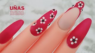 Uñas ROJO MATE | Diseño para PRINCIPIANTE | @XSnails