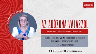 Az Adózóna válaszol – dr. Radics Zsuzsanna tb-szakértő