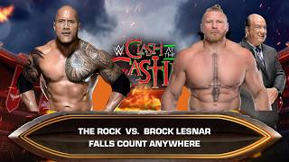 "Falls Count Anywhere" Match | The Rock vs. Brock Lesnar | WWE Clash at the Castle