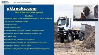 Fleet Forum Webinar: pk trucks on development of safe drivers