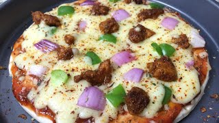 Chicken Pizza From Readymade Pizza Base | Chicken Pizza Recipe | Lockdown Pizza ~The Cooking Stories