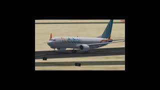 Fly Dubai B737Max8 Takeoff From Dubai International #shorts #rfsuniverse #ytshorts #flydubai