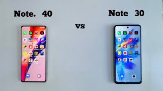 infinix Note 40 vs Note 30 Speed Test || Comparison