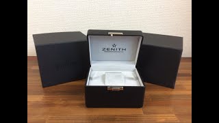 Zenith Black Leather Watch Box