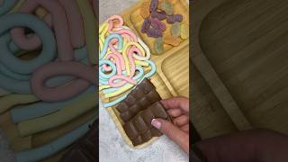 ASMR | Filling plate with sweets (no talking) #chocolate