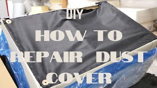 Replacing Dust Cover. #furniturerepair #upholstery #diy