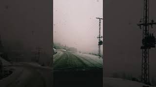 beautiful video in Pakistan  #shorts |kumrat Valley road #kumrat_valley #snowfall