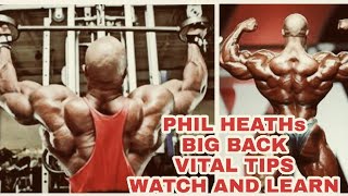 Mr. Olympia PHIL HEATH Lat Spread Secret, watch and learn