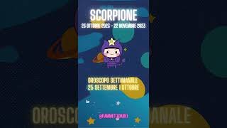 Oroscopo Settimanale Scorpione 25 Settembre 1 Ottobre Short #oroscoposettimanale #oroscoposcorpione