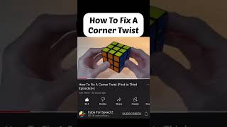 How To Fix A Corner Twist…   @CubeForSpeed1  meme