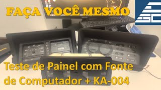 Como Testar Painel com Fonte de Computador - Uso do KA-004 - Combustível Óleo Temperatura Analógico