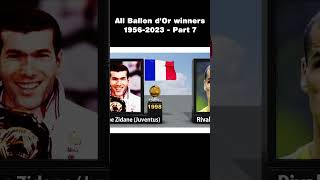 All Ballon d'Or winners 1956-2023 | Data World #Ballond'Or #Shorts #Part-7